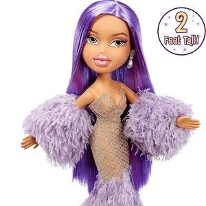 Bratz x Kylie Jenner 24-Inch Large-Scale Fashion Doll with Gown, 2 Feet Tall